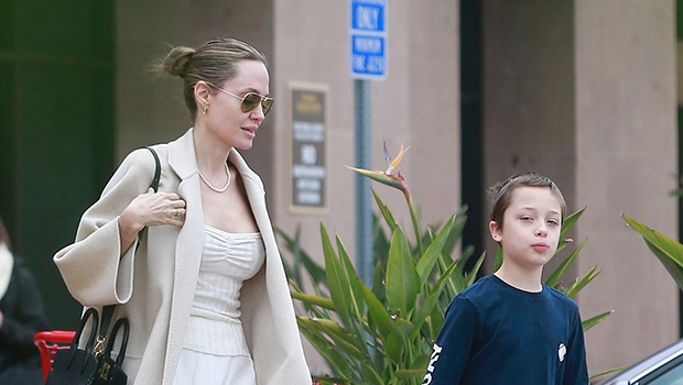 Angelina Jolie Stuns In White Dress Running Errands With Youngest …