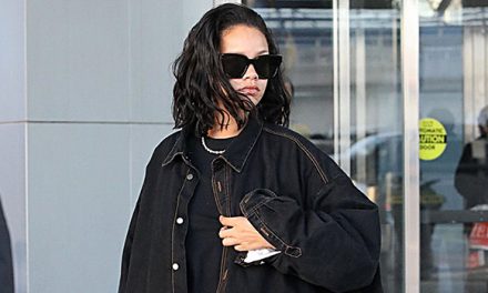 Rihanna Hides Her Curves In Oversized Double Denim Outfit In NYC …