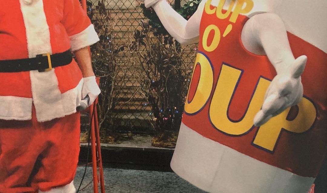 When you upstage Santa … Sorry male. …