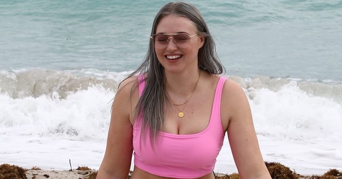 The Only Thing More Striking Than Iskra Lawrence ' s Silver Ha …